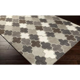 Surya Oasis OAS-1088 Charcoal Dark Brown 6' x 9' Rug
