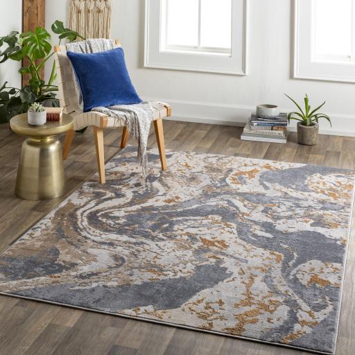 Surya Perception PCP-2311 Charcoal Gray 5'2" x 7' Rug