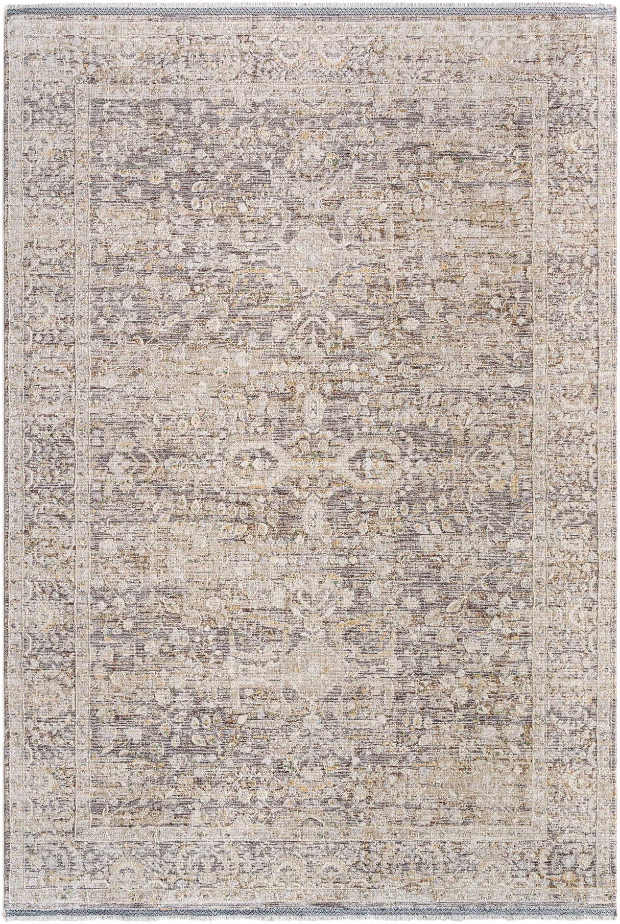 Surya Rivaldo RVD-2312 Black Cream 2' x 2'11" Rug