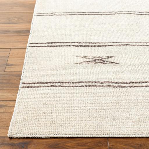Surya Rivi BORC-2300 Black Ivory 6'7" x 9' Rug