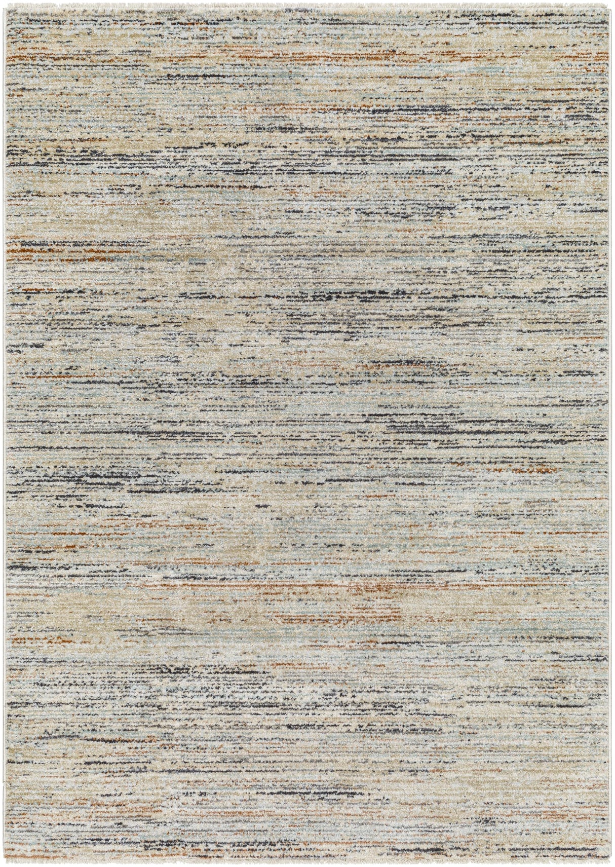 Surya Rojin ROJ-2300 Black Brick Red 5'3" x 7'10" Rug