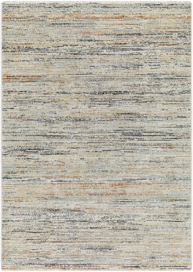 Surya Rojin ROJ-2300 Black Brick Red 5'3" x 7'10" Rug