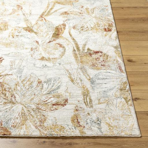 Surya Roseanne RSE-2301 Brick Red Light Blue 6'7" x 9'6" Rug