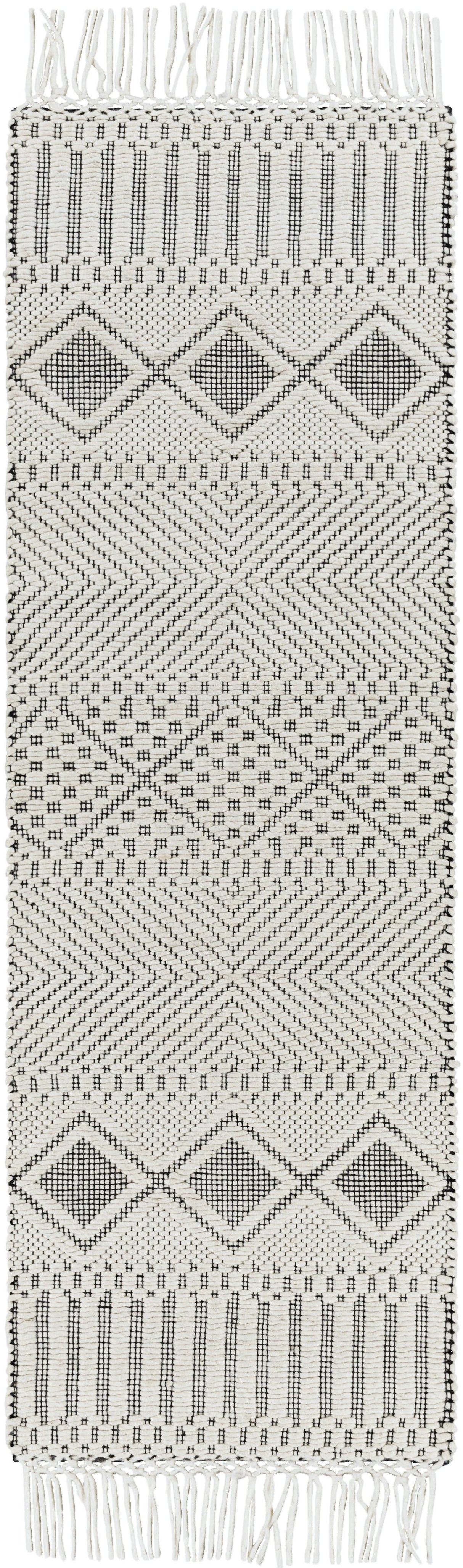 Surya Saint Clair SIC-2300 Black Cream 2'6" x 4' Rug