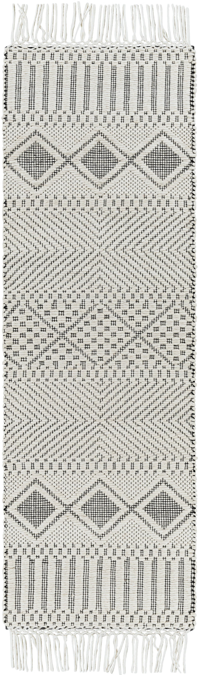Surya Saint Clair SIC-2300 Black Cream 2'6" x 4' Rug