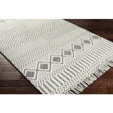 Surya Saint Clair SIC-2300 Black Cream 2'6" x 4' Rug