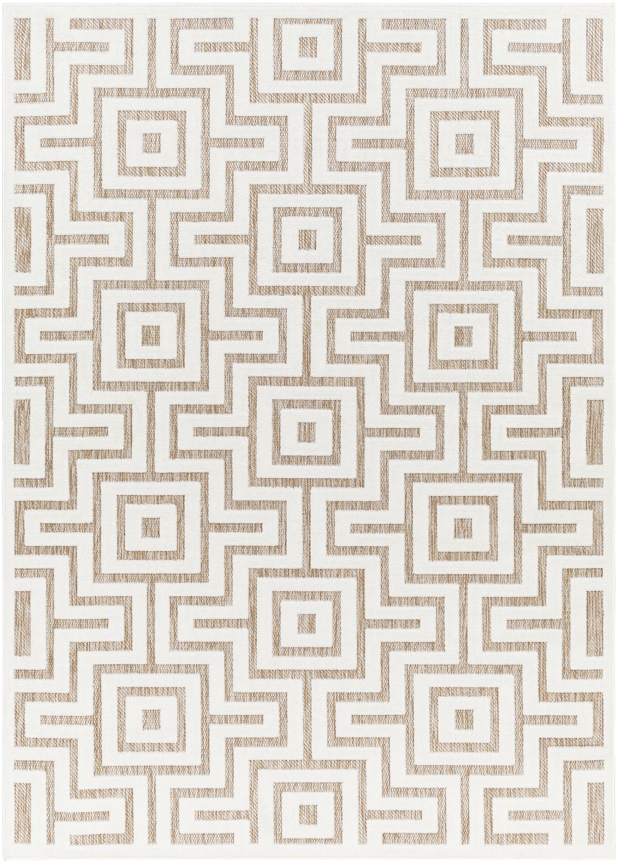 Surya San Diego SFG-2344 Light Beige Off-White 5'3" x 7' Rug