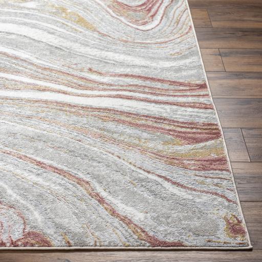 Surya San Francisco SFO-2302 Burgundy Dusty Pink 5'3" x 7' Rug