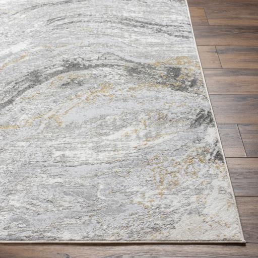 Surya San Francisco SFO-2333 Charcoal Ivory 5'3" x 7' Rug