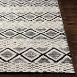 Surya Santa Barbara SBB-2301 Black Cream 6' x 9' Rug