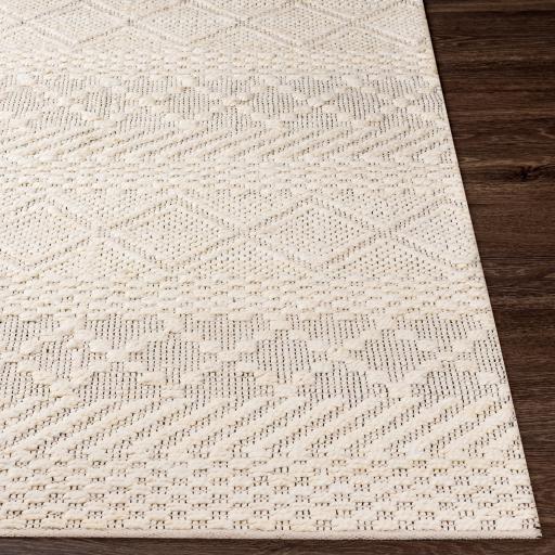 Surya Santa Barbara SBB-2302 Black Cream 2'6" x 8' Rug