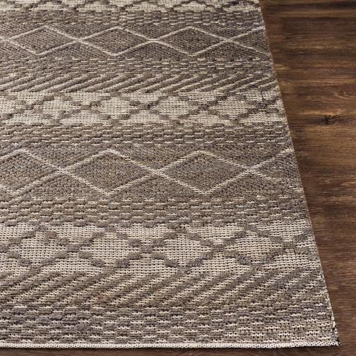 Surya Santa Barbara SBB-2305 Charcoal Light Beige 5' x 7'6" Rug