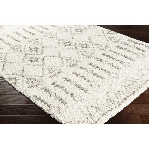 Surya Serengeti Shag SGT-2314 Charcoal Ivory 5'3" x 7'3" Rug