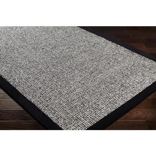Surya Siena SNA-2303 Black Cream 2'6" x 8' Rug