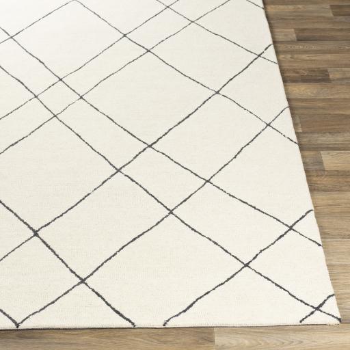 Surya Sinop SNP-2304 Black Cream 5' x 7'6" Rug