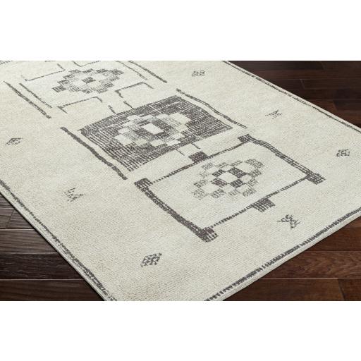 Surya Solana BOOC-2302 Beige Black 2'7" x 7'3" Rug
