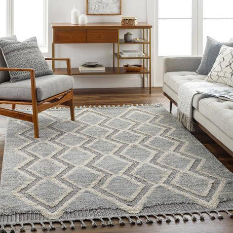 Surya Sousse SUS-2301 Charcoal Gray 6'10" x 9' Rug