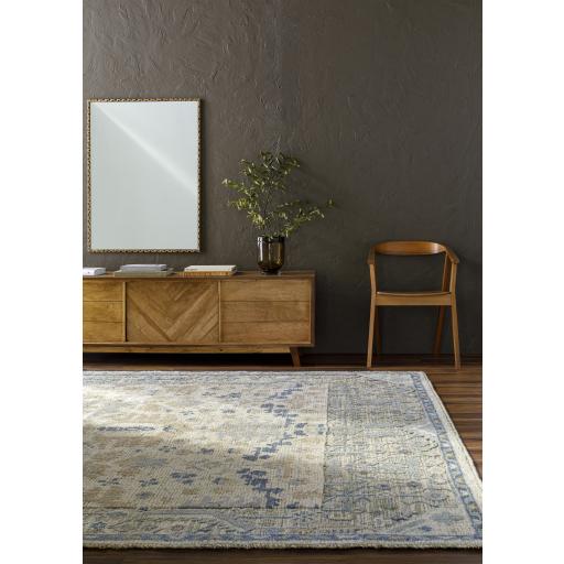 Surya St Moritz STM-2302 Blue Cream 8'10" x 12' Rug
