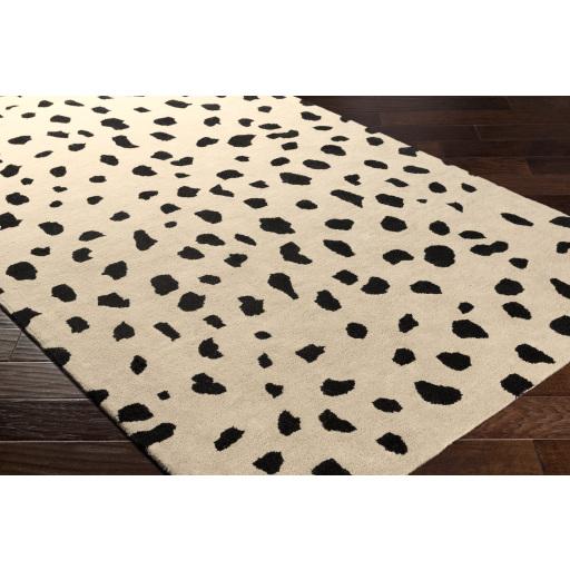 Surya Stella STLA-2443 Beige Black 6' Round Rug