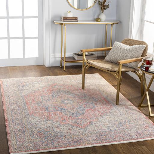 Surya Subtle SUB-2301 Dark Blue Ivory 2'7" x 7'3" Rug