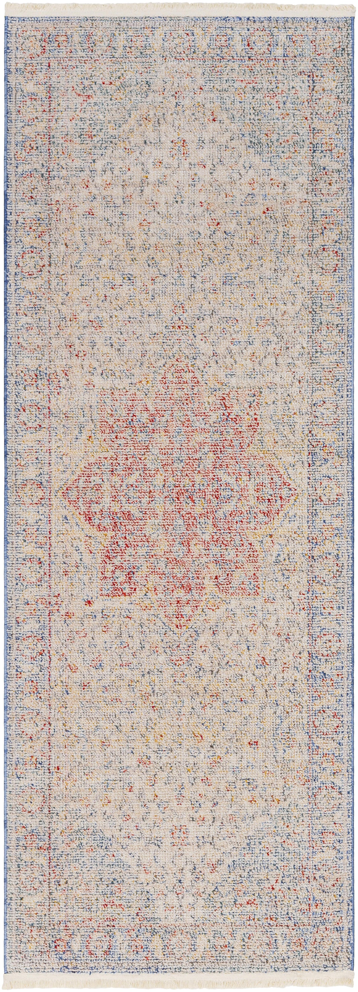 Surya Subtle SUB-2302 Dark Blue Ivory 2'7" x 7'3" Rug