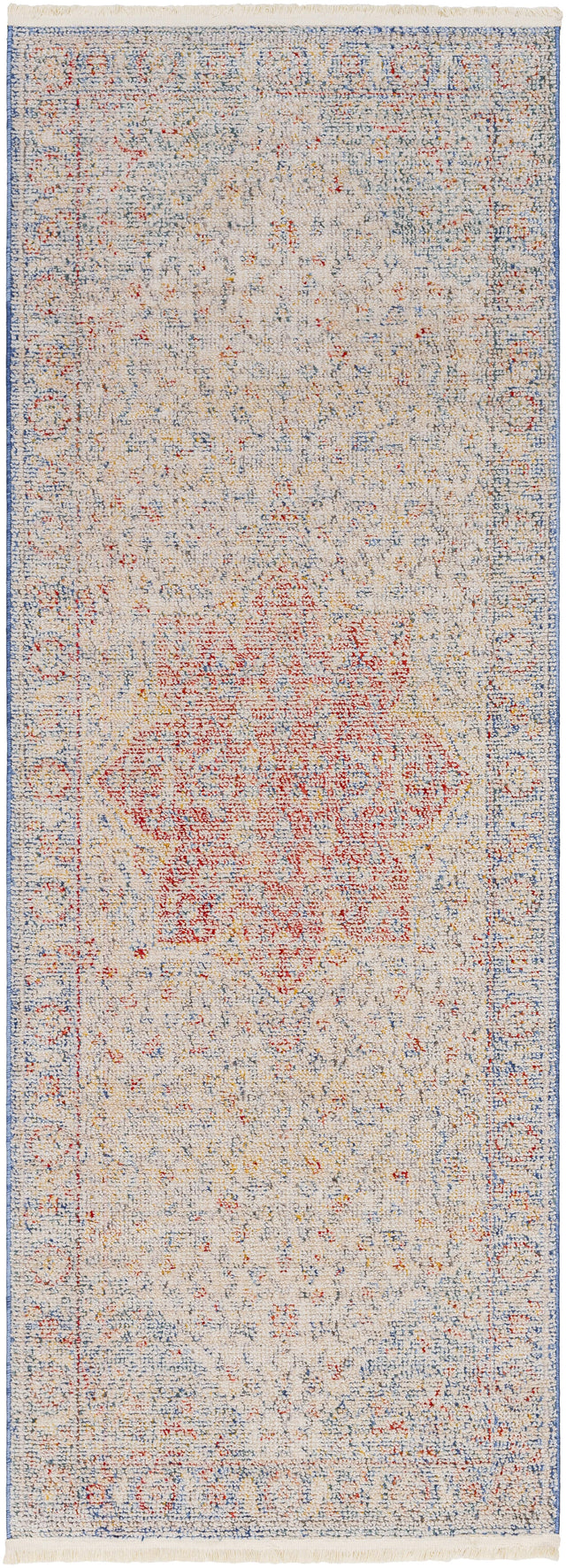Surya Subtle SUB-2302 Dark Blue Ivory 2'7" x 7'3" Rug
