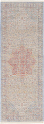 Surya Subtle SUB-2302 Dark Blue Ivory 2'7" x 7'3" Rug
