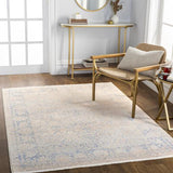 Surya Subtle SUB-2311 Dark Blue Ivory 2'7" x 7'3" Rug
