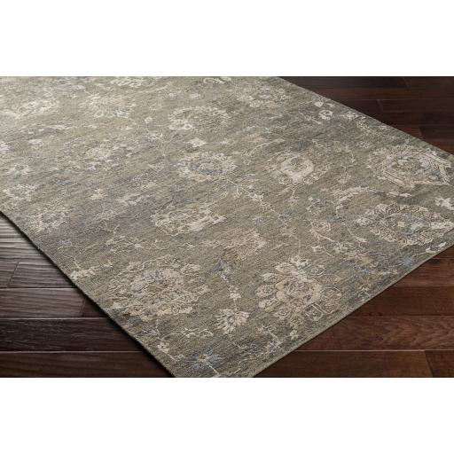 Surya Sufi SUF-2302 Charcoal Cream 6' x 9' Rug