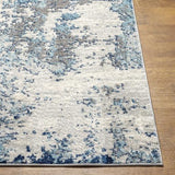 Surya Sunderland SUN-2300 Aqua Charcoal 7'10" x 10'2" Rug