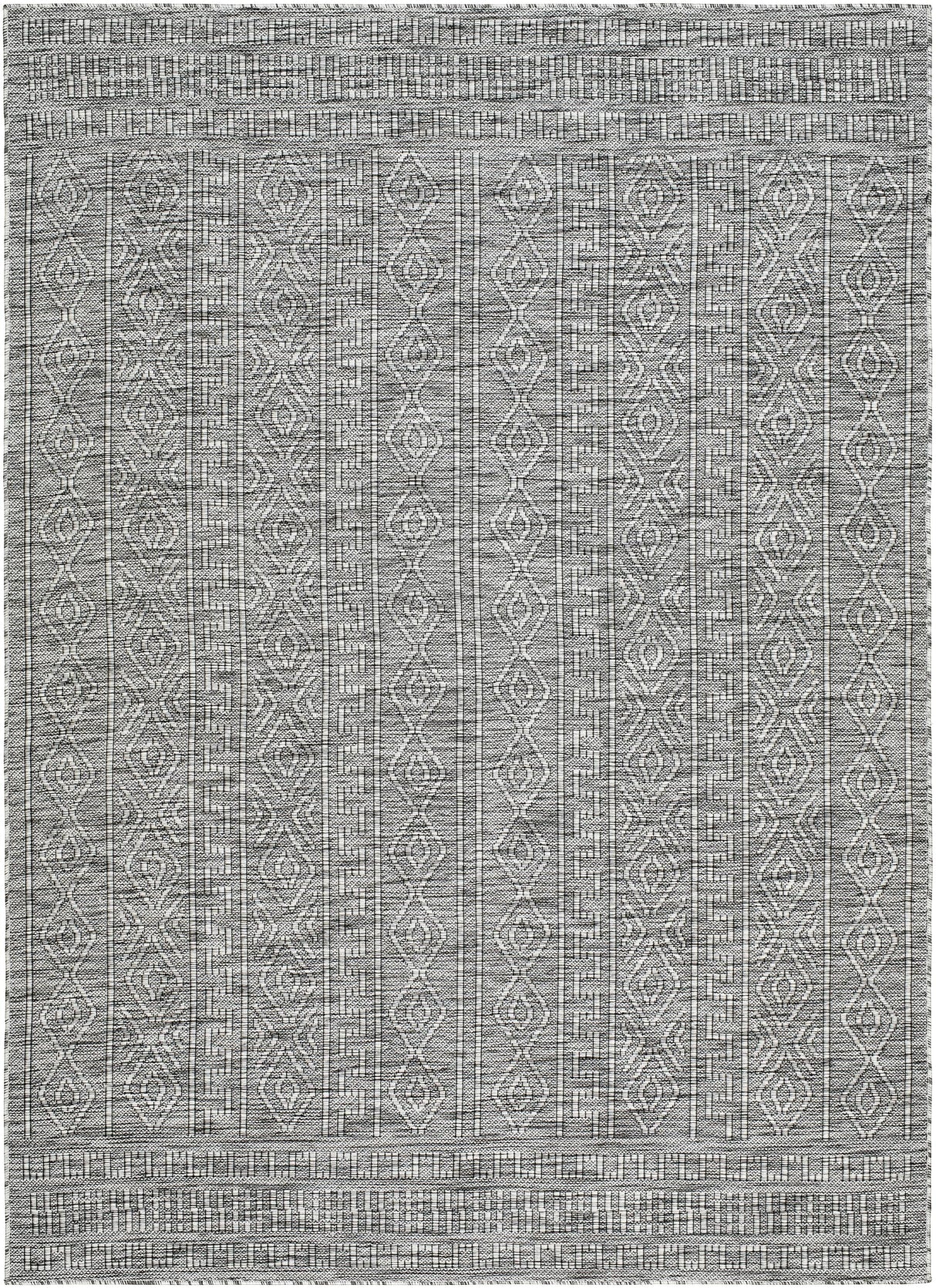 Surya Terrace TRC-2302 Black Cream 2' x 2'11" Rug