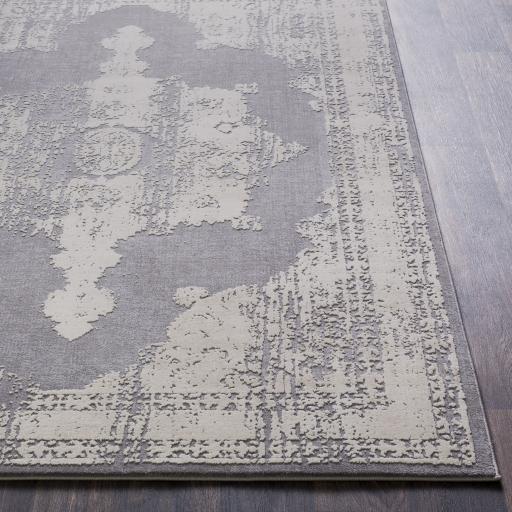 Surya Tibetan TBT-2310 Charcoal Light Beige 2' x 2'11" Rug