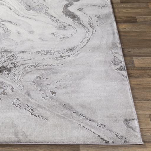 Surya Tibetan TBT-2317 Charcoal Light Gray 5'3" x 7'7" Rug