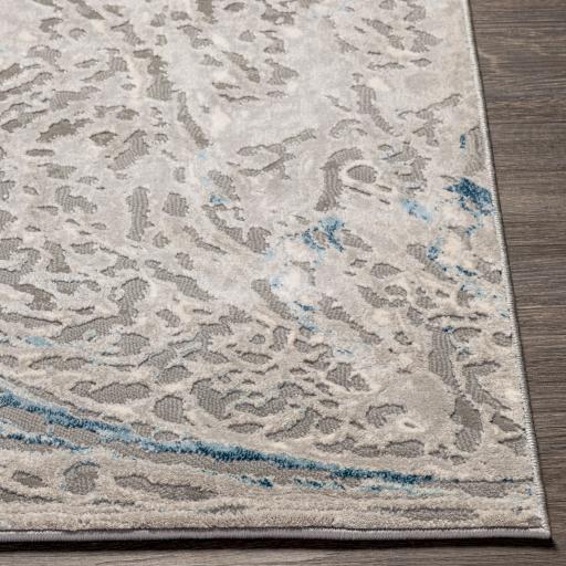 Surya Tibetan TBT-2326 Charcoal Cream 2'7" x 7'7" Rug