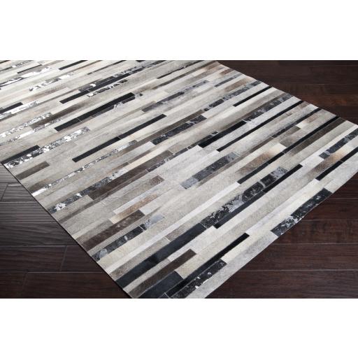 Surya Trail TRL-1120 Black Dark Brown 8' Square Rug