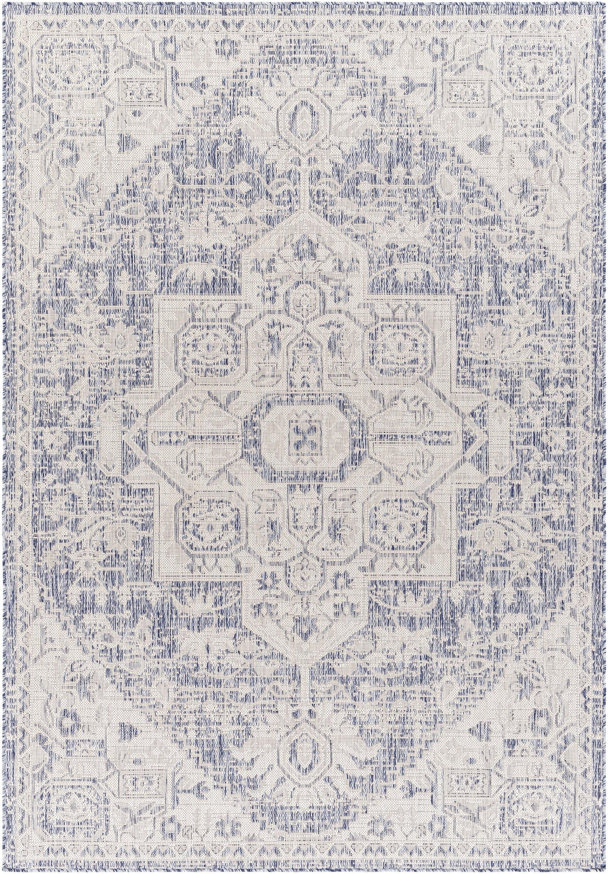 Surya Tuareg TRG-2390 Cream Dark Blue 6'7" x 9' Rug