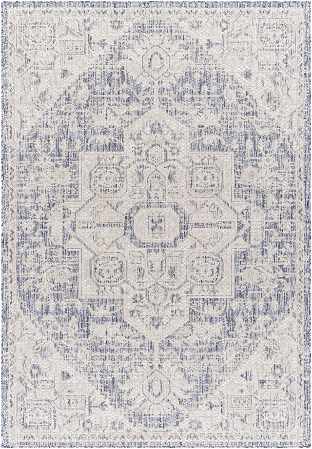 Surya Tuareg TRG-2390 Cream Dark Blue 6'7" x 9' Rug
