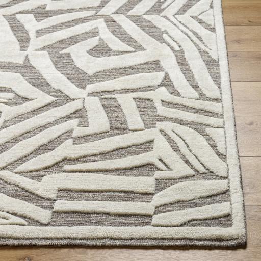 Surya Tunus TUN-2314 Charcoal Ivory 8' x 10' Rug