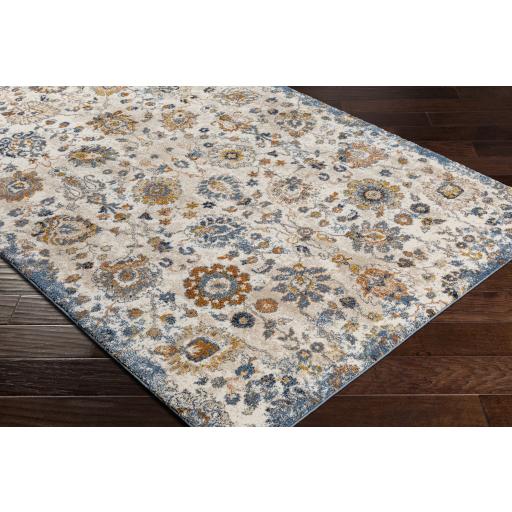 Surya Tuscany TUS-2331 Blue Bright Yellow 4'3" x 5'7" Rug