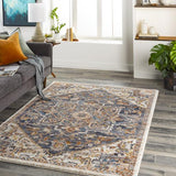 Surya Tuscany TUS-2334 Blue Brown 2' x 2'11" Rug