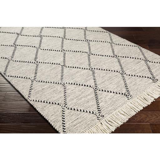 Surya Uttar UTT-2301 Black Cream 8'10" x 12' Rug