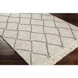 Surya Uttar UTT-2301 Black Cream 8'10" x 12' Rug