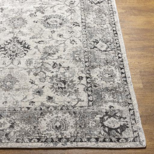 Surya Wilson WSN-2309 Black Charcoal 6' x 9' Rug