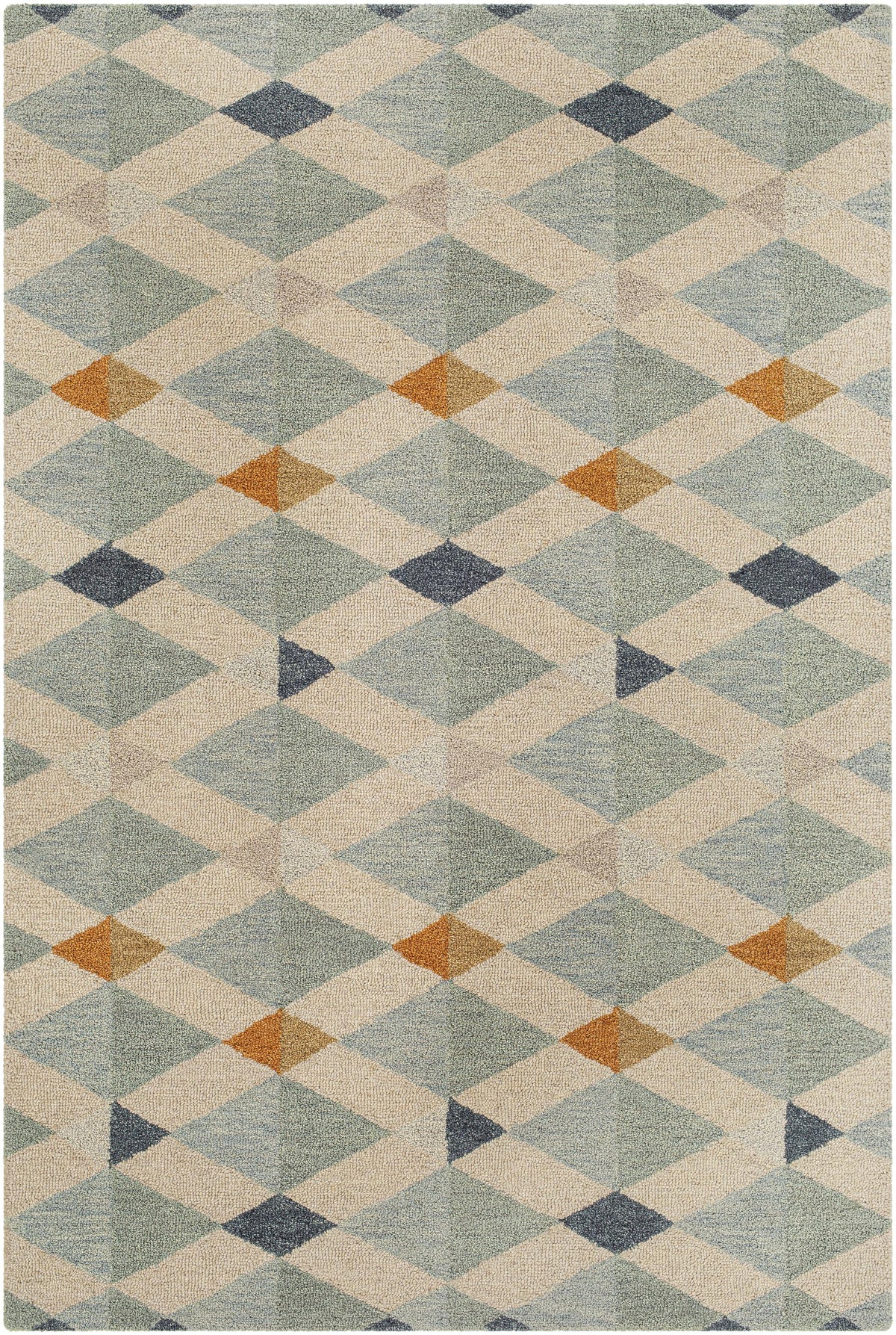 Surya Winchester WIN-2301 Brick Red Dark Blue 5' x 7'6" Rug