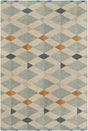Surya Winchester WIN-2301 Brick Red Dark Blue 5' x 7'6" Rug