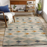 Surya Winchester WIN-2301 Brick Red Dark Blue 5' x 7'6" Rug