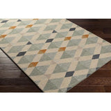 Surya Winchester WIN-2301 Brick Red Dark Blue 5' x 7'6" Rug