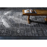 Surya Zahra ZHA-2304 Black Brick Red 5'6" x 8'6" Rug