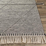Surya Zanafi ZNF-2301 Black Cream 2'6" x 8' Rug