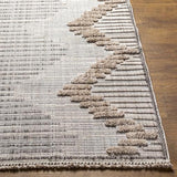 Surya Zaragoza ZRZ-2300 Charcoal Cream 2'7" x 7'3" Rug